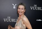 Amsterdam 11 september 2023
Premiere de Vuurlinie in Thuschinski Amsterdam . Angela Schijf draagt sieranden van Prinses Margarita