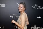 Amsterdam 11 september 2023
Premiere de Vuurlinie in Thuschinski Amsterdam . Angela Schijf draagt sieranden van Prinses Margarita