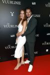 Amsterdam 11 september 2023
Premiere de Vuurlinie in Thuschinski Amsterdam .  Bertrie Wierenga en Dorian Bindels