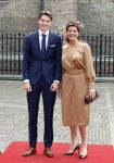 Den Haag 19 september 2023
Prinsjesdag 2023 . Aankomst van de ministers met partners en Staatsecretarissen met partners op het binnenhof. Christianne van der Wal-Zeggelink met zoon