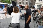Amsterdam 2 september 2023
Everon Jackson Hooi heeft fotoshoot met zijn ondergoed merk Iamtoro op Leidseplein in het centrum van Amsterdam.