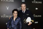 Amsterdam 11 september 2023
Premiere de Vuurlinie in Thuschinski Amsterdam . Carry Knoops en partner Geert-Jan Knoops