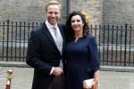 Den Haag 19 september 2023
Prinsjesdag 2023 . Aankomst van de ministers met partners en Staatsecretarissen met partners op het binnenhof. Hugo de Jonge met zijn vrouw