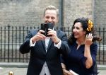 Den Haag 19 september 2023
Prinsjesdag 2023 . Aankomst van de ministers met partners en Staatsecretarissen met partners op het binnenhof. Hugo de Jonge met zijn vrouw