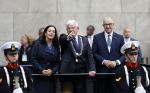 Den Haag 19 september 2023
Prinsjesdag 2023 . Burgemeester jan v Zanen met zij n Collegas Aboutaleb en Femke Halsema