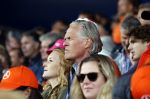 Zandvoort 27 augustus 2023
Grandprix F1 van Zandvoort gewonnen door Max Verstappen.
Jort Kelder met vriendin Noor Wagtendonk op de tribune