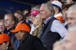 Zandvoort 27 augustus 2023
Grandprix F1 van Zandvoort gewonnen door Max Verstappen.
Jort Kelder met vriendin Noor Wagtendonk op de tribune