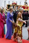 Den Haag 19 september 2023
Prinsjesdag 2023. Aanwezig namens de koninklijke familie , Koning Willem Alexander Koningin Maxima Prinses Amalia Prinses Alexia Prins Constantijn en Prinses laurentien.