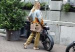 Amsterdam 1 september 2023
Modeshow in Hotel l Europe tijdens Amsterdam fashion week. Lieke v lexmond kwam met haar Fat bike