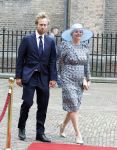 Den Haag 19 september 2023
Prinsjesdag 2023 . Aankomst van de ministers met partners en Staatsecretarissen met partners op het binnenhof. Liesje Schreinemacher zwanger kwam met haar man