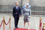 Den Haag 19 september 2023
Prinsjesdag 2023 . Aankomst van de ministers met partners en Staatsecretarissen met partners op het binnenhof. Liesje Schreinemacher zwanger kwam met haar man