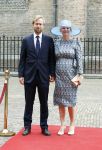 Den Haag 19 september 2023
Prinsjesdag 2023 . Aankomst van de ministers met partners en Staatsecretarissen met partners op het binnenhof. Liesje Schreinemacher zwanger kwam met haar man