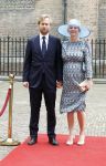Den Haag 19 september 2023
Prinsjesdag 2023 . Aankomst van de ministers met partners en Staatsecretarissen met partners op het binnenhof. Liesje Schreinemacher zwanger kwam met haar man