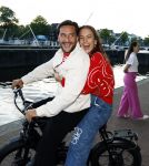 Amsterdam 31 augustus 2023
Lizzy v d Ligt en Yuki op een fatbike.