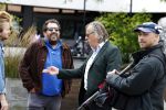 Hilversum 29 augustus 2023
Presentatie nieuwe tv seizoen NPO bij studio 21 op het mediapark.Marcel v Roosmalen en Gijs Groenteman