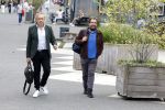 Hilversum 29 augustus 2023
Presentatie nieuwe tv seizoen NPO bij studio 21 op het mediapark.Marcel v Roosmalen en Gijs Groenteman