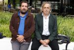 Hilversum 29 augustus 2023
Presentatie nieuwe tv seizoen NPO bij studio 21 op het mediapark.Marcel v Roosmalen en Gijs Groenteman