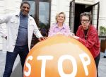 Amsterdam  1 september 2023
Aftrap van Stoptober bij VondelCS in het vondelpark.
Dit Jaar zijn Maxime Meiland Sergio Vyent en Herman Brusselmans de deelnemers .