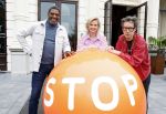 Amsterdam  1 september 2023
Aftrap van Stoptober bij VondelCS in het vondelpark.
Dit Jaar zijn Maxime Meiland Sergio Vyent en Herman Brusselmans de deelnemers .