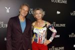 Amsterdam 11 september 2023
Premiere de Vuurlinie in Thuschinski Amsterdam .  Tine Joustra met partner