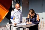 Rotterdam 9 september 2023
Prinses Alexia doopt het schip VOX Alexia in Rotterdam.
