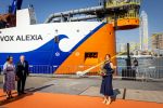 Rotterdam 9 september 2023
Prinses Alexia doopt het schip VOX Alexia in Rotterdam.