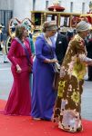 Den Haag 19 september 2023
Prinsjesdag 2023. Aanwezig namens de koninklijke familie , Koning Willem Alexander Koningin Maxima Prinses Amalia Prinses Alexia Prins Constantijn en Prinses laurentien.