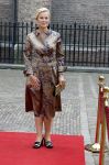 Den Haag 19 september 2023
Prinsjesdag 2023 . Aankomst van de ministers met partners en Staatsecretarissen met partners op het binnenhof. Sigrid Kaag met een kennis