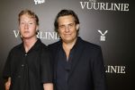 Amsterdam 11 september 2023
Premiere de Vuurlinie in Thuschinski Amsterdam .  Vincent Croiset met zoon