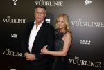 Amsterdam 11 september 2023
Premiere de Vuurlinie in Thuschinski Amsterdam .  Willem de Beukelaar met partner