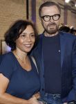 Rotterdam 27 september 2024
Premiere Mamma mia the party in  Schiecentrale. Bjorn Ulvaeus met een vriendin van Karin Riethoven