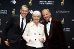 Utrecht 27 september 2024
Uitreiking gouden kalveren in de schouwburg van Utrecht. 
Jelle de Jonge  Leny Breederveld en Martin v Waardenberg