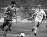 Stuttgart, 25 Mei 1988 PSV-Benfica, eindstand 0-0 Finale EC I ( voorloper van de Champions League ) en winnaar door strafschoppen na verlenging.
Soren Lerby
Foto Peter Smulders BV