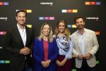 Schiphol 31 september 2024
Winterpresentatie RTL / Videoland in een tent achter Hotel v d Valk bij Schiphol . Sven Sauve Ilse Oppeneer Ellen van den Berghe en Peter van der Vorst