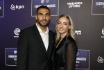 Utrecht 2 september 2024
Voetballer van het jaar verkiezing  van ESPN in de Fabrique in Utrecht. Vangelis Pavlidis met vriendin