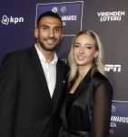 Utrecht 2 september 2024
Voetballer van het jaar verkiezing  van ESPN in de Fabrique in Utrecht. Vangelis Pavlidis met vriendin