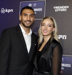Utrecht 2 september 2024
Voetballer van het jaar verkiezing  van ESPN in de Fabrique in Utrecht. Vangelis Pavlidis met vriendin
