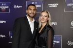 Utrecht 2 september 2024
Voetballer van het jaar verkiezing  van ESPN in de Fabrique in Utrecht. Vangelis Pavlidis met vriendin