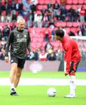 Eindhoven, 21 September 2025
PSV-AJAX, Eindstand 2-2
Kompetitie seizoen 2025-2026
Anass Salah-Eddine met Andre Ooijer