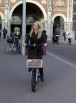 Amsterdam 26 september 2025
Chantal Janzen op de fiets in Amsterdam zuid