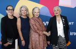 Hilversum 9 september 2025
NPO najaarspresentatie bij beeld en geluid . De Grannies van Amsterdam (vlnr) Lorraine Littaur Tonneke veldhuizen Joanita Green en Mug Elias