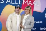 Hilversum 9 september 2025
NPO najaarspresentatie bij beeld en geluid . Dylan Haegens
en partner Marit Brugman