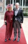 Den Haag 16 september 2025
Prinsjesdag 2025 in Den Haag . Foort van Oosten poseert met partner Danielle