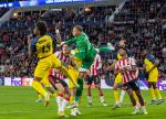 Eindhoven, 16 September 2025
CL wedstrijd PSV-Union Saint-Gilloise, eindsatnd 1-3
Guus Til, doelman Kjell Scherpen Kevin Rodriguez