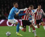 Eindhoven, 21 Oktober 2025
CL Wedstrijd PSV-Napolie, eindstand 6-2
Guus Til met Sam Beukema