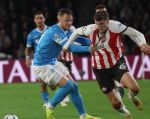 Eindhoven, 21 Oktober 2025
CL Wedstrijd PSV-Napolie, eindstand 6-2
Guus Til met Sam Beukema