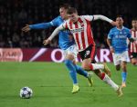 Eindhoven, 21 Oktober 2025
CL Wedstrijd PSV-Napolie, eindstand 6-2
Guus Til met Sam Beukema
