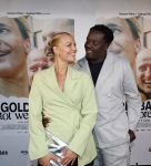 Den Haag 3 september 2025
Premiere Goldband in Pathe Buitenhof Den Haag . Iris de Graaf met partner Tony Boakye