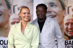 Den Haag 3 september 2025
Premiere Goldband in Pathe Buitenhof Den Haag . Iris de Graaf met partner Tony Boakye