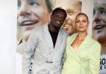 Den Haag 3 september 2025
Premiere Goldband in Pathe Buitenhof Den Haag . Iris de Graaf met partner Tony Boakye